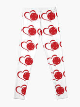 Load image into Gallery viewer, MALTESE CROSS with HEART #49 | women's leggings