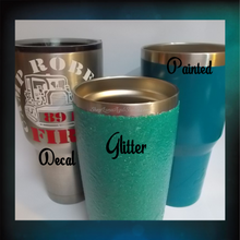 Load image into Gallery viewer, 1. Glitter and/or Painted Stainless Steel Tumbler
