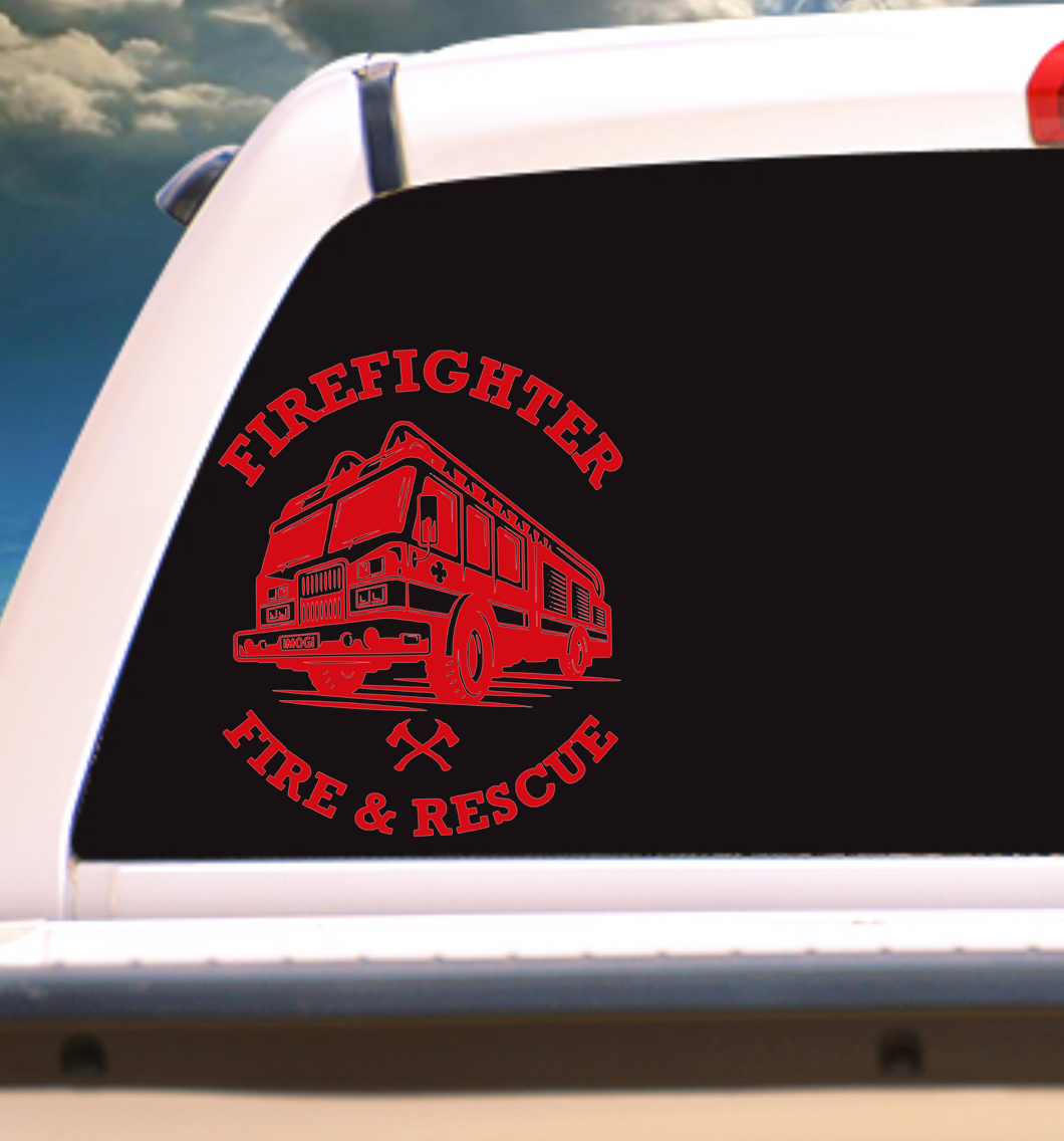 FIRE ENGINE #4 | Vinyl Decal