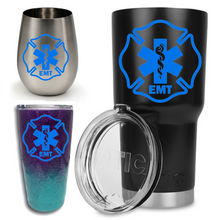 Load image into Gallery viewer, MALTESE CROSS #9 | Glitter and/or Painted Stainless Steel Tumbler
