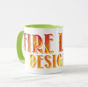 1. 15oz two tone coffee mug - black