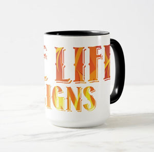 1. 11oz two tone coffee mug - pink