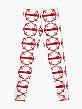 Load image into Gallery viewer, MALTESE CROSS with RED LINE HEART #36 | women&#39;s leggings

