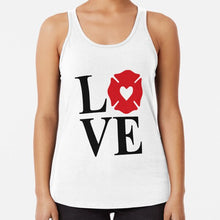 Load image into Gallery viewer, FIRE LOVE #5 | women&#39;s racerback tank top

