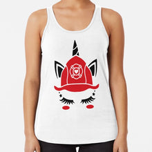 Load image into Gallery viewer, FIRE UNICORN #19 | women&#39;s racerback tank top
