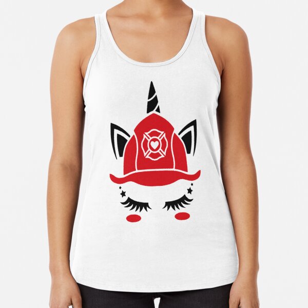 FIRE UNICORN #19 | women's racerback tank top