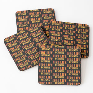1. masonite board coasters