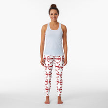 Load image into Gallery viewer, MALTESE CROSS with RED LINE HEART #36 | women&#39;s leggings
