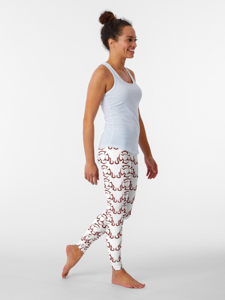 MALTESE CROSS with FLAMES #8 | women's leggings