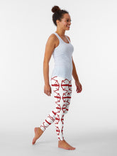 Load image into Gallery viewer, MALTESE CROSS with RED LINE HEART #36 | women&#39;s leggings
