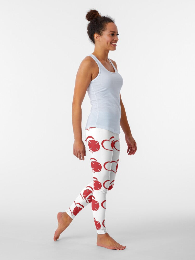 MALTESE CROSS with HEART #49 | women's leggings